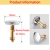 Qrity Sink Drain Plug Stopper, Push Pop-Up Click Clack Plug