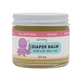 Diaper Balm by Balm Baby – Natural Diaper Rash Cream & Multipurpose Baby Skin Ointment with Organic Calendula, Vegan - Soothing, Healing, Moisturizing – Newborn Cradle Cap