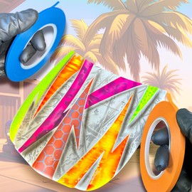 LiME LiNE Flexible Vinyl Fine Line Masking Tape for Automotive Custom Paint, No Residue Fineline Blue 1/4",1/8", 1/16" (E. 1/4" - Pack of 3)