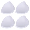 Qlvily 4-Pack Opaque Stick-On Half Shades for 6" Recessed Ceiling
