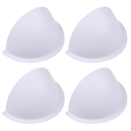 Qlvily 4-Pack Opaque Stick-On Half Shades for 6" Recessed Ceiling Lights – Glare Blocking & Light Diffusing Covers, White