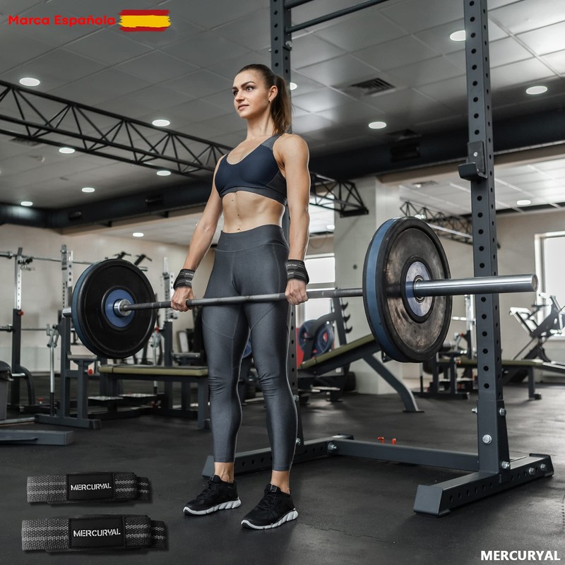 MERCURYAL Figure 8 Padded Lifting Straps Strength Training - Weight