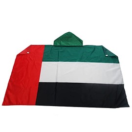 AZ FLAG - Arabic Emirats Flag - 5ft x 3ft - Emirati Cape 100% Polyester with Integrated Sleeves - High Quality - 80g