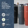 Tommy Bahama Vacuum Insulated Water Bottle with Straw - Double-Wall