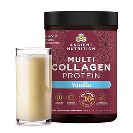 Ancient Nutrition sabores de colágeno múltiple, Vainilla, Large