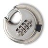 Security Padlock 4 Digits Waterproof Resettable Combination Lock Stainless Steel