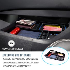 Lower Console Organizer for 2021-2025 Nissan Rogue Accessories Storage Box Tray Nissan Rogue Lower Console Glove Tray Compatible with 2021 2022 2023 2024 2025 Nissan Rogue S/SL/SV/Platinum