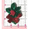 Mistletoe Christmas Beaded Sequined Sew-On Applique Patch (Pack of 3)