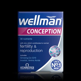 VITABIOTICS WELLMAN CONCEPTION, SUPPORTS FERTILITY & CONCEPTION 30TABLETS