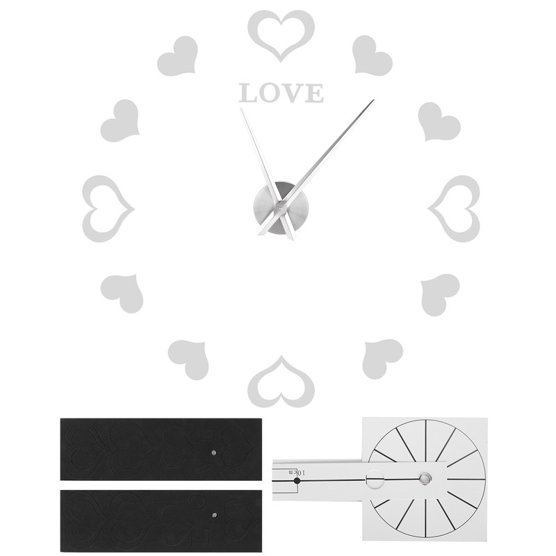 Innovative DIY Wall Clock Acrylic Mirror Surface Wall Sticker Clock