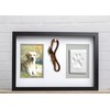 Pearhead Pawprints Collar Frame, Pet Keepsake Photo Frame, Clay Pawprint