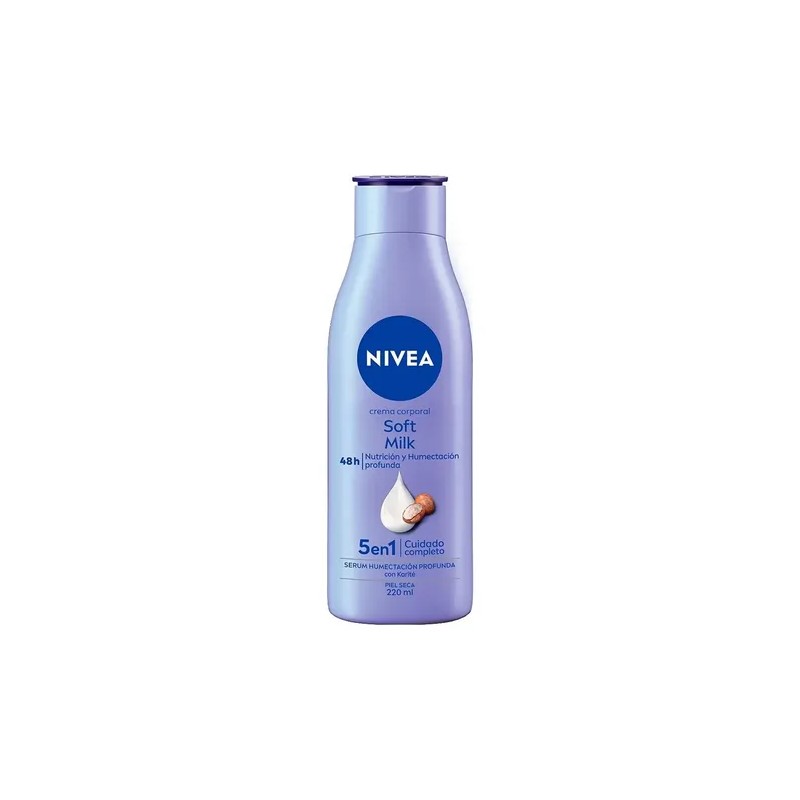 Crema corporal NIVEA Soft Milk piel seca 220ml