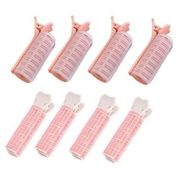Paquete de 8 pinzas voluminizadoras para el cabello, pinzas para levantar la raíz del cabello, rulos sin calor, rizador sin calor para mujeres, levant
