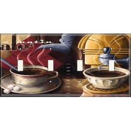 Four Switch Plate - Coffee In Love