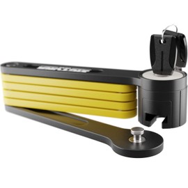 Folding Bike Lock - Hardened Steel 8mm Fold-Up Heavy Duty Bike Lock with Easy Mounting, Secure Lock and Anti-Scratch Coating - Easily Keep Bike Secure and Paintwork Undamaged - Bicycle Lock