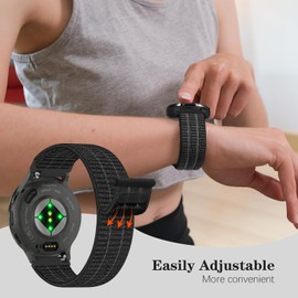 Bolesi Watch Band for Garmin Forerunner 265/255(46mm),Venu 3/4(45mm)
