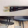 Jinshining Black Headphone Splitter for 3.5mm Female Devices Earbuds and