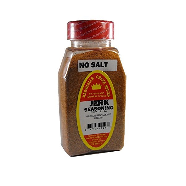 Marshall’s Creek Spices Jerk Seasoning No Salt Packed In Large Jars, 11 Ounce