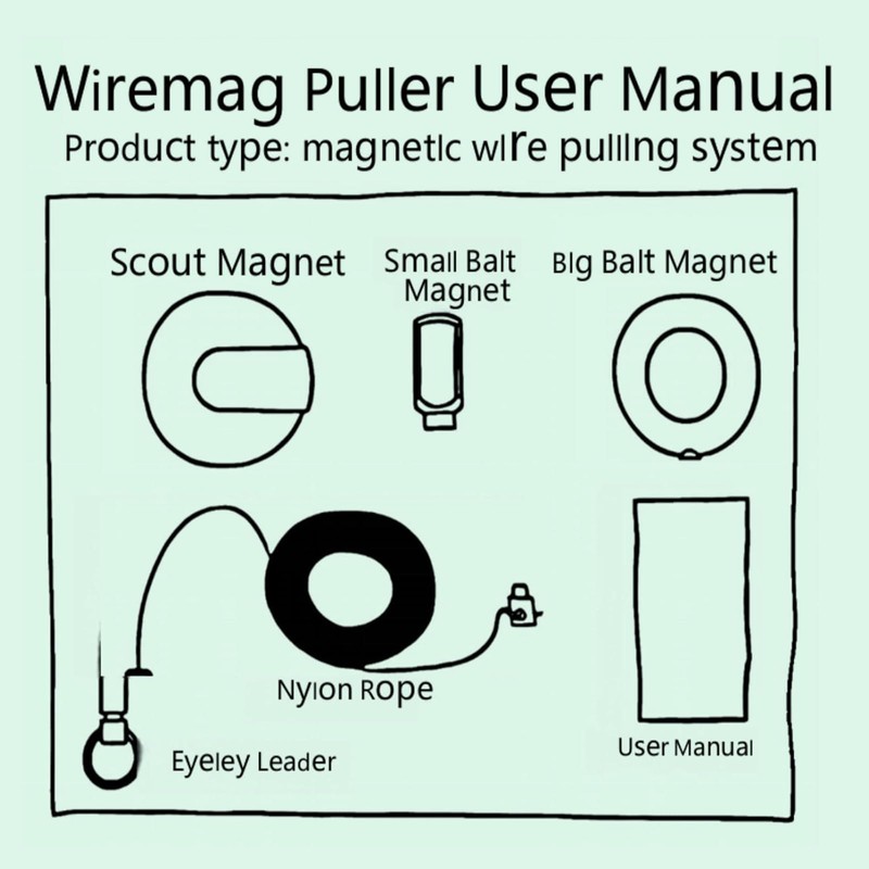 Magnetic Wire Pulling System for Professionals, Cable Puller Tool Wiremag