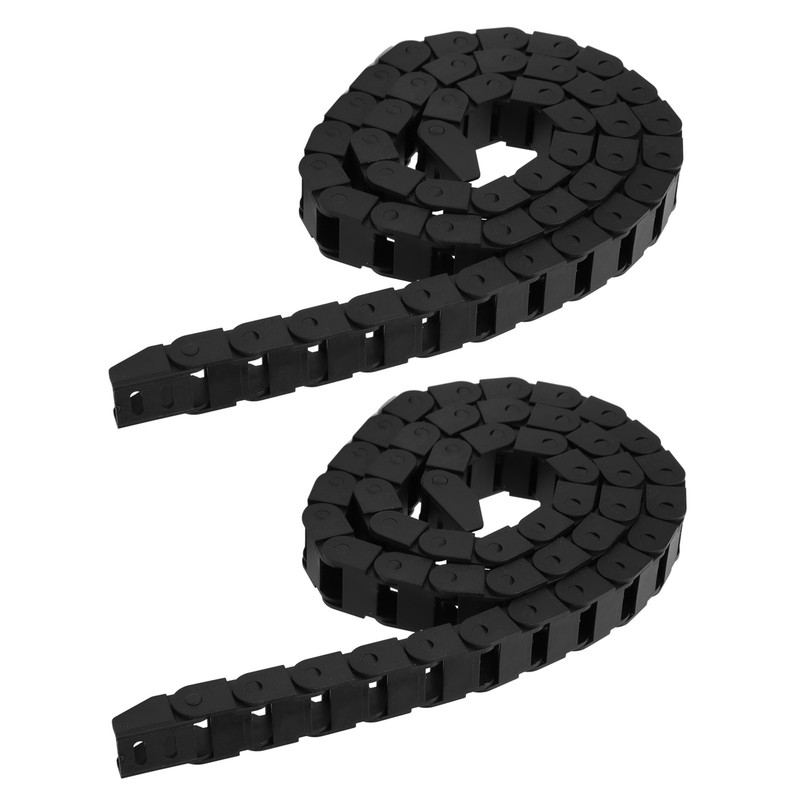 2Pcs Nylon Wire Energy Chain Drag Cable Flexible Towline Carrier