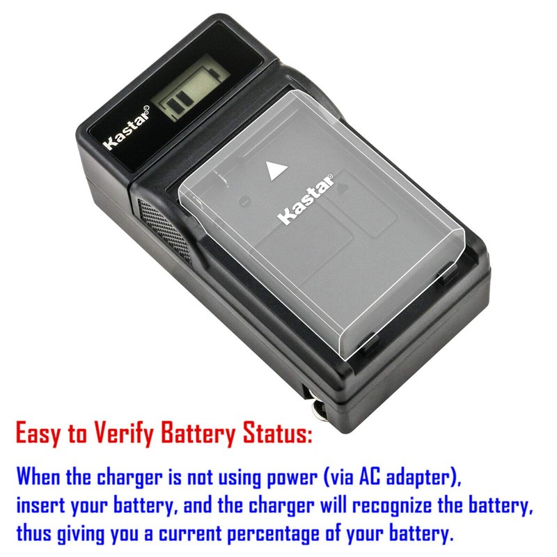 Kastar AG-VBR59 LCD AC Battery Charger Compatible with Panasonic AG-VBR59