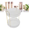 Makeup Organizer Rack 2 Tier 360 Deg Rotation Space Saving