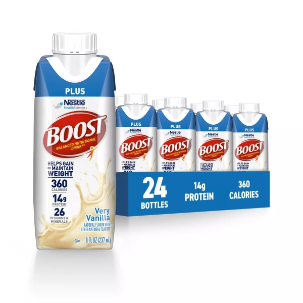 Boost Plus Complete Nutritional Drink, Rich Vanilla 🍨 8 Fl