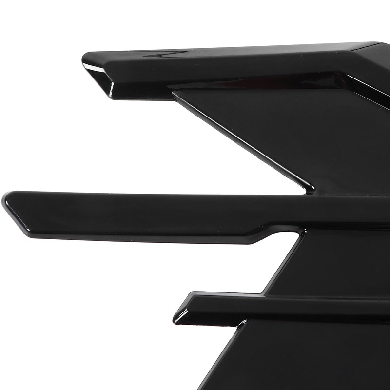 2Pcs/Set Car Side Cover Air Vent Trim Glossy Black Rubber