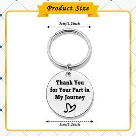 Jielahua 12PCS Inspirational Gifts Keychains Appreciation Inspirational Gifts for Women Teachers Keyring Thanksgiving Present for Friends Coworker Men Boss Mentor Professor Graduation Birthday