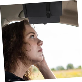 Mikinona Retractable Multifunctional Car Visor Sunshade UV Protection Extender for Driver Passenger Easy Installation Storage Blocks Glare from Windshield Side Windows