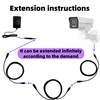 DC Power Extension Cable, 5.5mm x 2.1mm, Security Camera Power