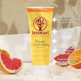 Jessicurl Deep Conditioning Treatment, Citrus Lavender, 8.0 Fluid Ounce