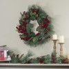 Northlight Leaves, Berry and Pine Needle Artificial Christmas Wreath -