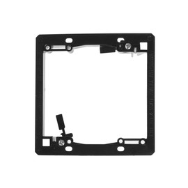 TENINYU 2-Gang Low Voltage Mounting Bracket (2 Pack), Black ABS Plastic, Wall Mount, For Low Voltage Cables and Wires