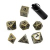 1 Mini Dice Set, 1 Piece Storage Box Key Ring,