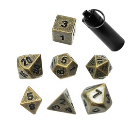 1 Mini Dice Set, 1 Piece Storage Box Key Ring, Dice D6 Dice, Dice Dice Set, Metal Dice, Multi-Sided Dice, Digital Dice (Black)