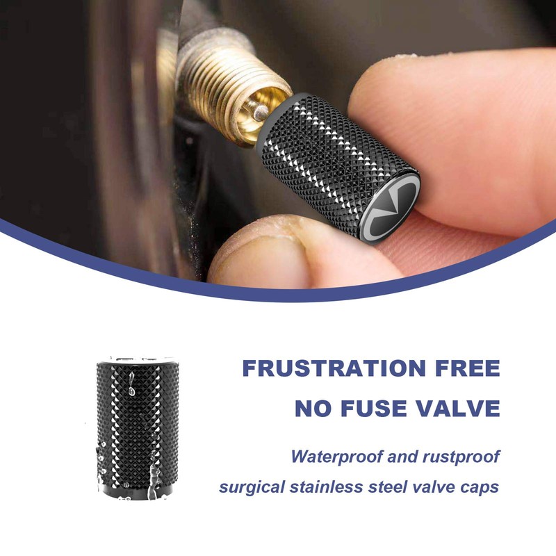 STEEL HAWK Tire Air Valve Caps – Precision CNC Machined