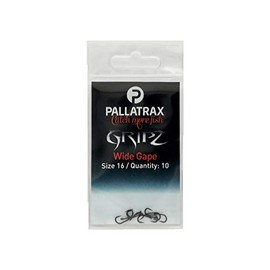 Pallatrax Gripz Wide Gape Fishing Hooks - Carp Fishing Hooks - Award Winning Fishing Hooks (Size 16 - Wide Gape Gripz)