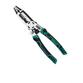10-in-1 Wire Stripper Tool, Heavy Duty CR-V Multifunctional Cable Cutters, Professional Electrical Tool Stripper Crimper for Copper Aluminum Steel Wires