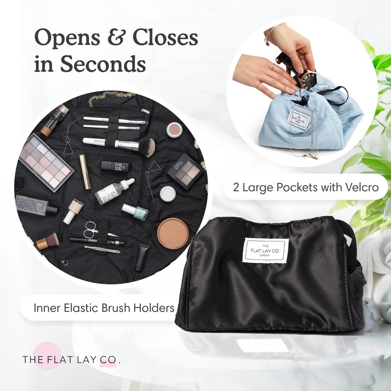 The Flat Lay Makeup Bag - Travel Organiser for Cosmetics,