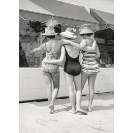 Bathing Beauties Window Shopping - Avanti America Collection Friendship Card