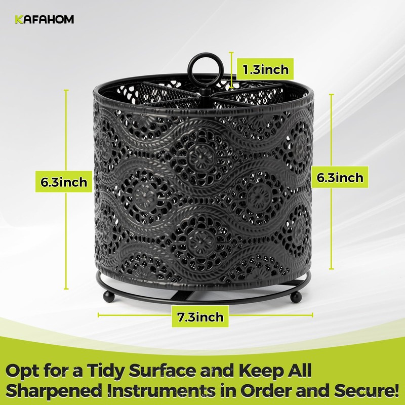 KAFAHOM Bucket Tool Organizer, Heavy Duty Metal Bucket Tool Caddy,