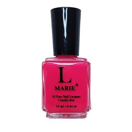 L Marie Nail Lacquer | Neon Collection | Couture Long Wear + 5 Days | Chip Resistant - Infinite Shine - Rich Hues | 10-Free -100% Vegan Friendly | 0.44 fl oz (pack of 1) (Galactic Bubble Gum)