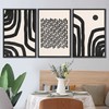 SIGNLEADER Framed Canvas Print Wall Art Line Art and Spirals