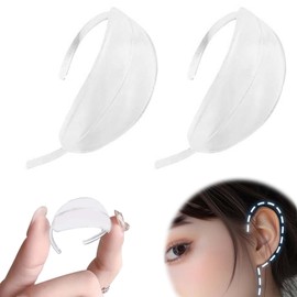 PAVIKE Standing Ear Tool, Elf Ear Tape, Hanging Type, Lift-Up Tape, Can Be Used Again, Small Ears, Make Your Ears Look Larger, Genie Ears, Cosplay, Costume, Prop, Ear Correction, Transparent Storage