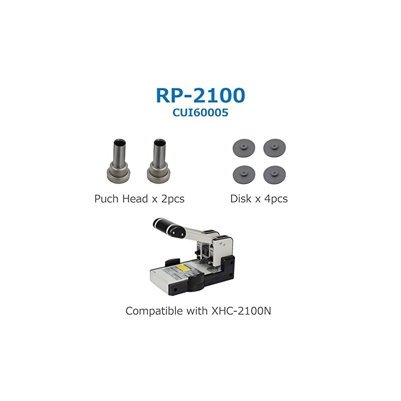 CARL 60005 Replacement Punch Head Kit for XHC-2100 Gray 9/32-Inch