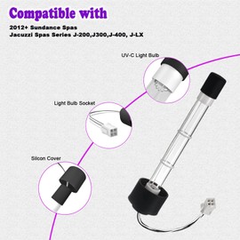 Clear Ray XL Replacement Bulb for Jacuzzi Sundance Spa Clear Ray Bulb 6472-841, Clearray Replacement bulb Compatible with Jacuzzi and Sundance Sundance Spas ClearRay Purification System - 2 Pack