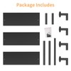 Bathroom Shelves Wall Mounted, 3 Tier Towel Racks with Towel