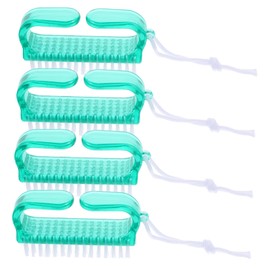 SAFIGLE 4Pcs Nail Cleaning Brush Portable Fingernail and Toenail Scrub Brushes for Manicure and Pedicure Durable Nail Brushes for Home and Salon Use