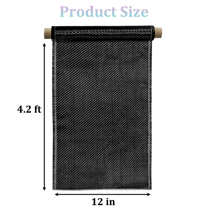 Coynurex 4.2ft x12in Carbon Fiber Fabric Roll – 3K Twill